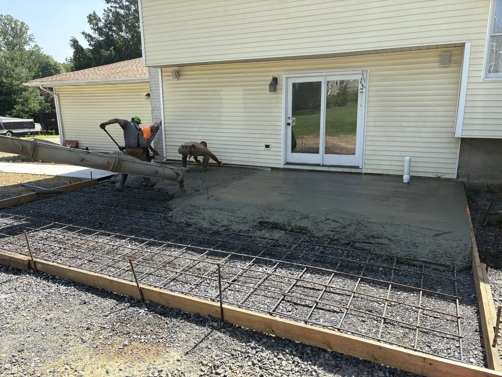 Finished concrete flatwork